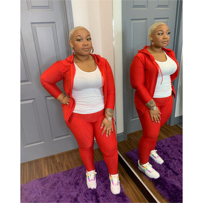 Plus Size 2 Piece Quick Run Set