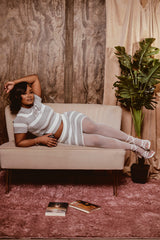 Stripe Skirt Set